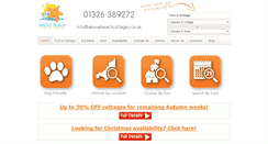 Desktop Screenshot of abovebeachcottages.co.uk